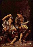 Beggar Boys Eating Grapes and Melon, Bartolome Esteban Murillo